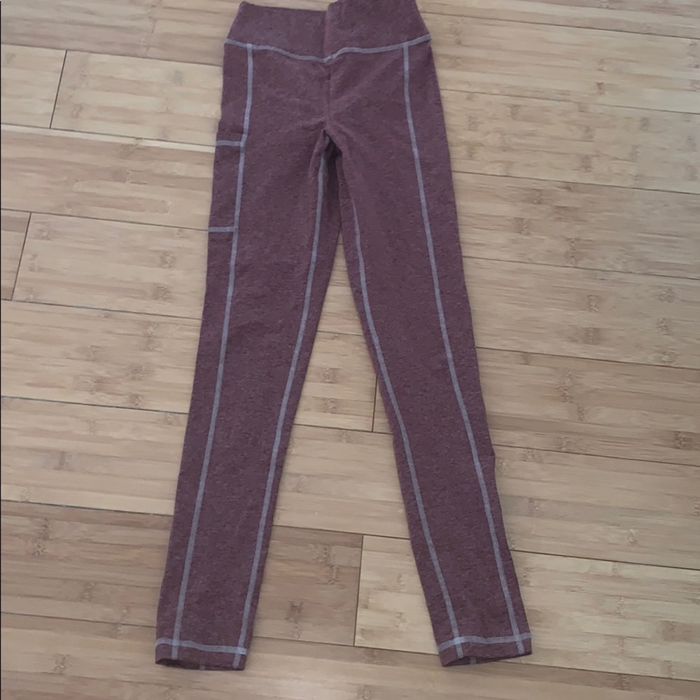 deep red celestial bodiez leggings with po…